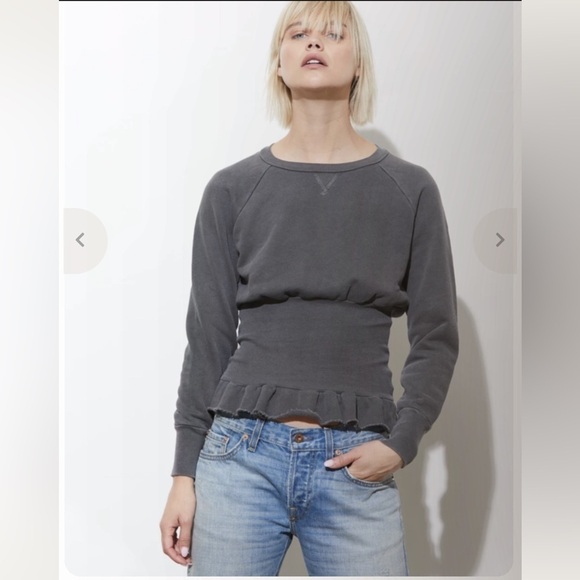 NSF / Indira Rib Waist Crew in olive green grey XS - Picture 9 of 9